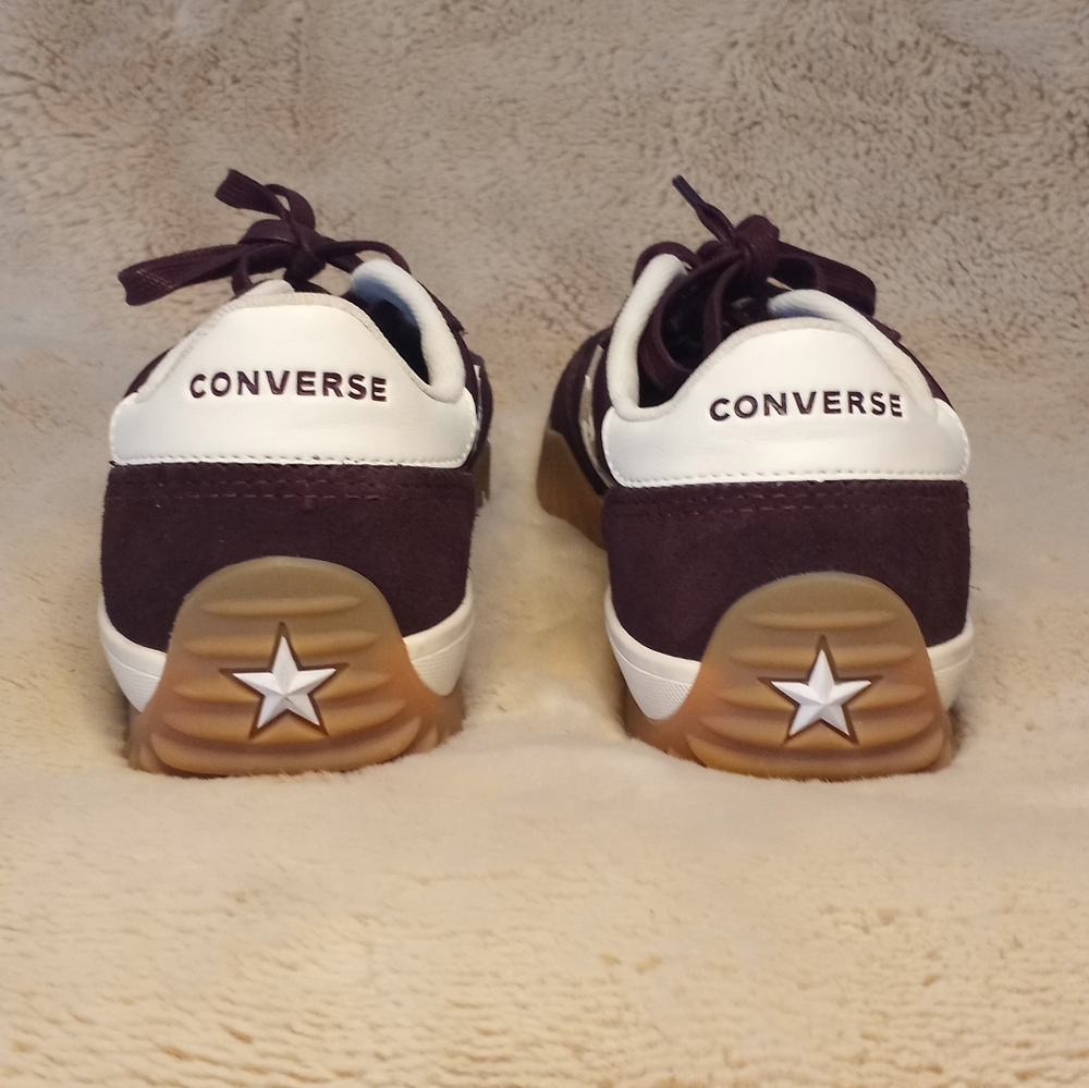 Converse Run Star Casual Maroon Bloodstone Burgundy Streetwear Classic Trainers - Picture 7 of 8